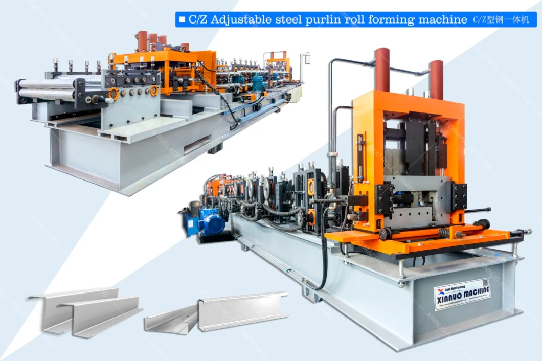 Xn Automatic C Purlin Cold Roll Forming Machine High Speed Steel C Channel Machine