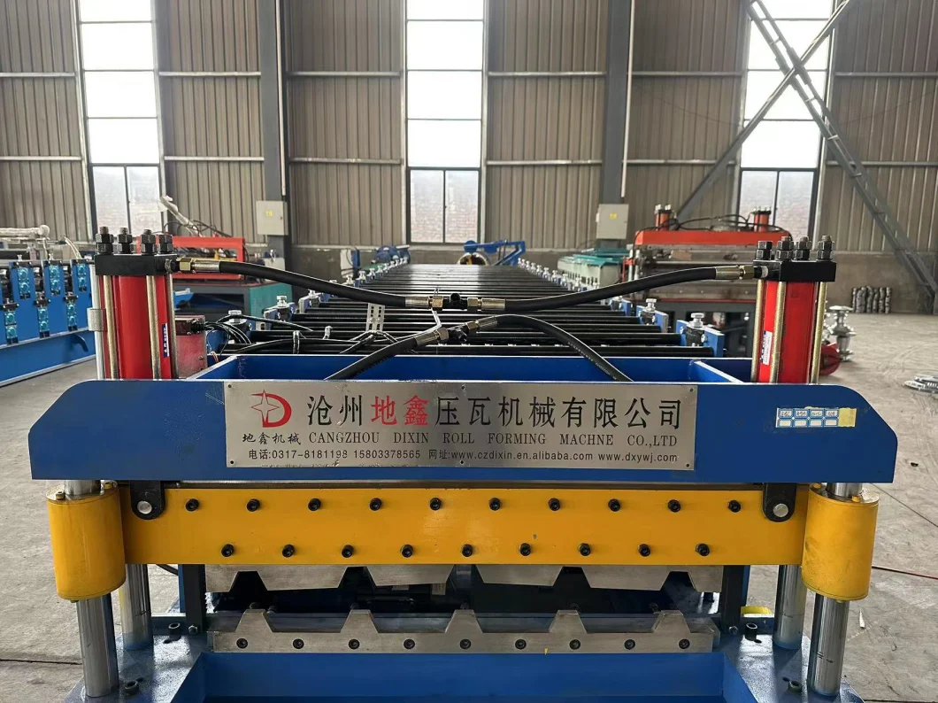 Ibr Trapezoidal Galvanized Roofing Sheet Roll Forming Machine From Botou Factory