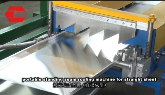 Máquina de curvatura de telhado de costura de ajuste manual Máquina de dobra