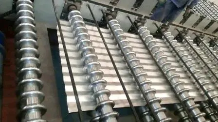 Máquina para fabricar chapa de aço ondulado de alumínio galvanizado para cobertura de metal